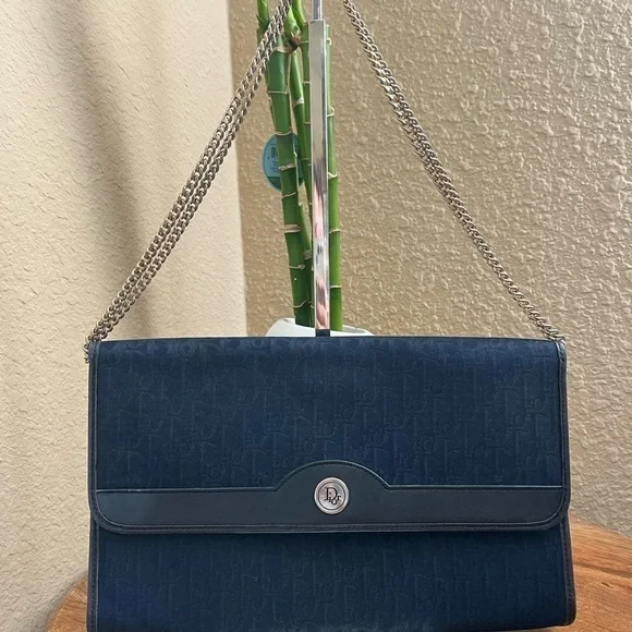 CHRISTIAN DIOR VINTAGE TROTTER MONOGRAM FLAP PURSE - Picture 2 of 13